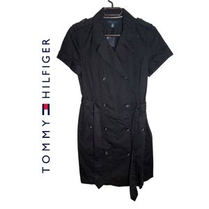 NWT Cotton Tommy Hilfiger Black Combat Style Dress